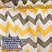 Crabtree Collection Kitchen Window Valances Kitchen Curtains Yellow Grey Chevron Home Window Valance Curtains (16x60)