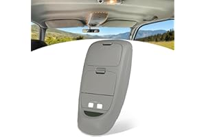 ORIVIN Overhead Console Assembly 2C3Z-25519A70-AAC 2C3Z25519A70AAC Compatible with Ford F250 F350 F450 F550 2002-2004 Truck Interior Roof Console Panel w/o Sunroof Gray