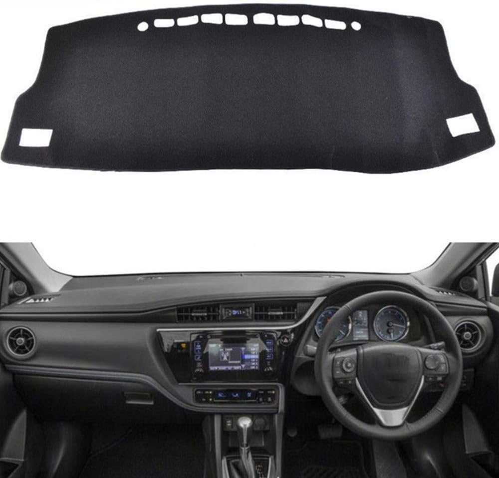 XLTWKK Dashboard Pad Anti-UV Sun Shade Carpet Accessories,For Toyota Corolla Auris 2014 2015 2016-2018