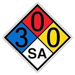 ComplianceSigns.com NFPA 704 3-0-0-Sa Label