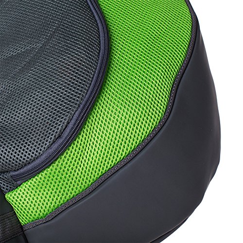 CISNO Small Pet Dog Cat Kitty Carry Carrier Outdoor Travel Oxford Single Shoulder Bag Sling (M, Green)