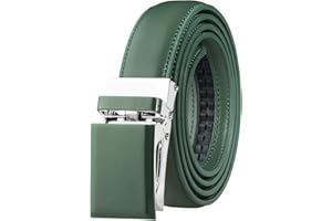 Falari Automatic Ratchet Buckle Leather Belt, 1 Inch Wide, Trim to Fit Design for Women, Boys and Girls