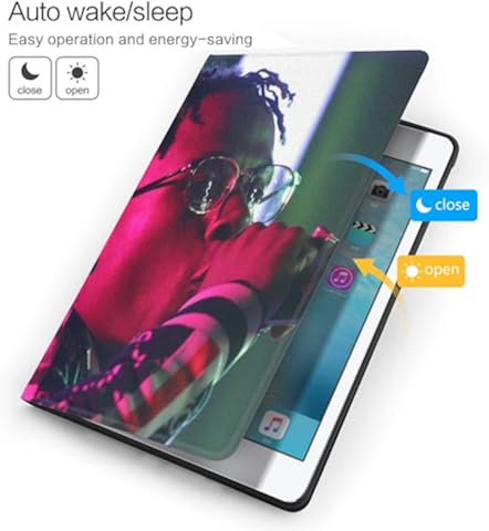 Wehoiweh Rich T-He Kid - Carcasa antiarañazos fina y ligera con soporte ajustable, función de reposo/despertador, protección trasera para iPad Air3 10.5 iPad Air3 10.5 talla única