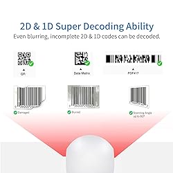 1D 2D QR Omnidirectional Hands-Free Automatic