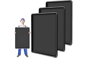 ISOHIT 3Pcs 35.4 x 24 x1.5 Inches Extra Large Oil Drip Pan for Under Car Plastic Auto Oil Drip Tray Car Oil Catch Pan Replacement Tray for Garage Floor