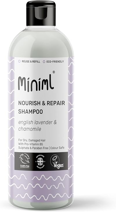 Miniml Natural Lavender & Chamomile Shampoo 500ml Nourish & Repair