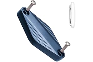 ANMUKA AirTag Bike Mount Hidden for Airtag with Anti-Theft Screws Airtag Bike Holder Case Waterproof Bicycle GPS Tracking Accessories (Black-C)