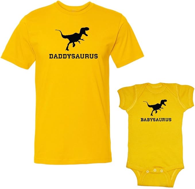 daddysaurus babysaurus t shirt