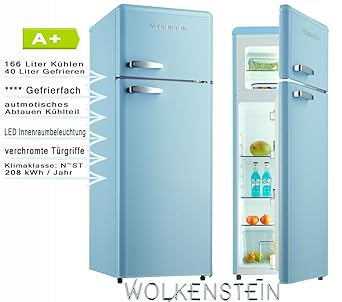 Wolkenstein GK212.4RT LB Nevera/congelador, color azul: Amazon.es ...