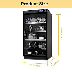 AUTENS 100L Dehumidifying Dry Cabinet Box, Digital