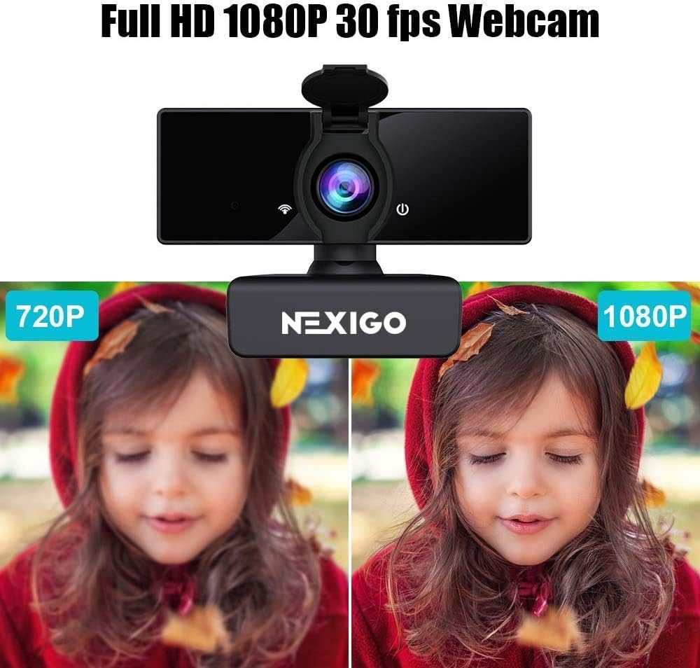 1080P Business Webcam with Dual Microphone & Privacy Cover, NexiGo N660 USB FHD Web Computer Camera, Plug and Play, for Zoom/Skype/Teams/Webex, Laptop MAC PC Desktop: Computers & Accessories