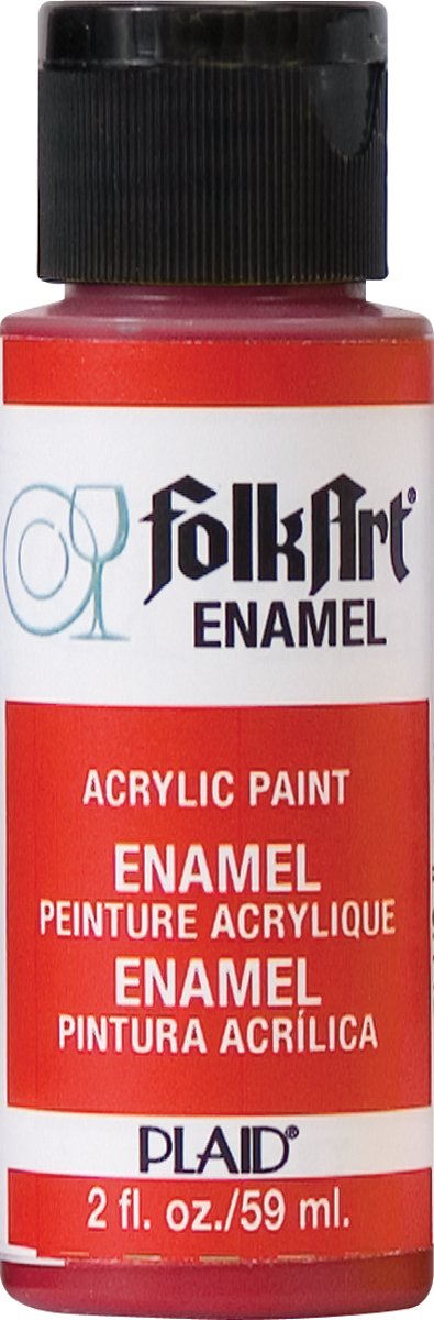 Plaid:Craft Engine Red Folkart Enamels - 2oz, 40-4006