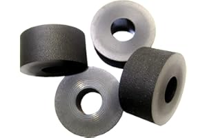 IZZY USA LLC #1 ANTI-VIBRATION PRODUCTS 4-Pack - Made in USA - Premium Quality Multi-Purpose Rubber Spacer 1" OD x 3/8" ID x 1/2" Thick (X19-135) for Home-Industrial-Automotive-Marine & More! Buy The Best! Buy Quality Made in The USA !