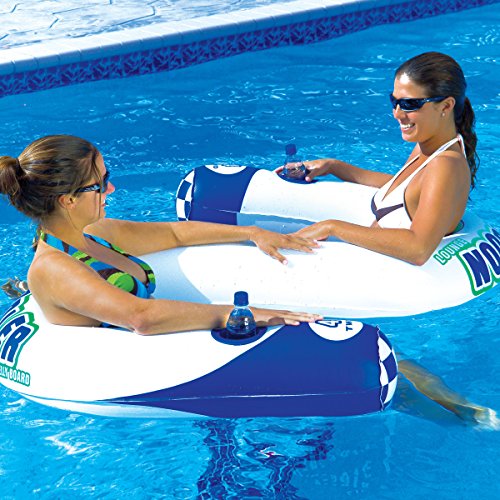 BESTChoiceForYou Noodler 2 Inflatable Two Person Lounge Chair Water Tube Raft Floating Swimming Pool Soft Float Towable Outdoor Party