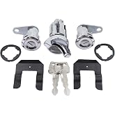 MOTOKU Ignition Switch and Door Lock Cylinder w/Keys Kit | for Ford Bronco F-150 F-250 F-350 Ranger E-150 Econoline Club Wagon 1980-1992