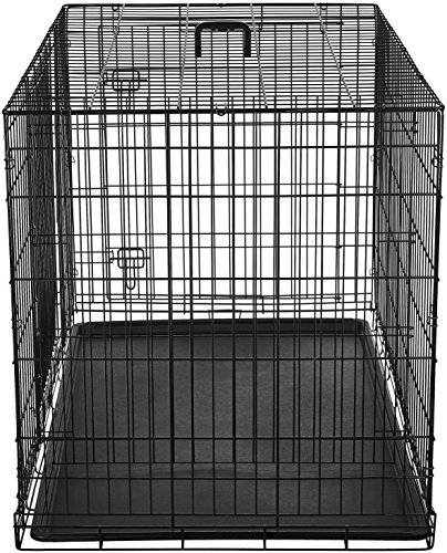 4 AmazonBasics+Double+Door+Folding+Metal+Crate