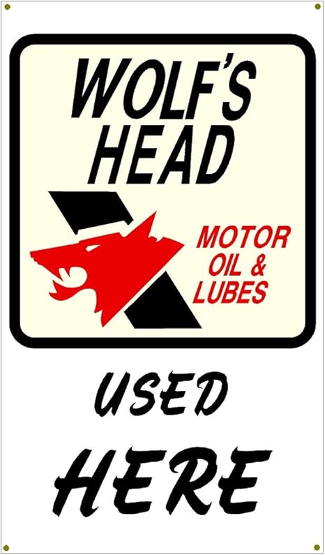 Amazon Com Signs By Woody Wolf S Head Motor Oil And Lubes Garage