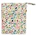 Damero 3pcs Pack Wet Dry Bag for Cloth Diapers Daycare Organizer Bag, Jungle