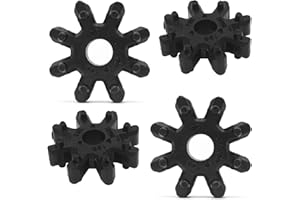RBOKO 4-Pack Flexible Steering Coupler Replacement, 56315-2K000FFF Nylon Pad Plastic Rubber Wheel, Steering Coupling Steering Column Motor Compatible with Hyundai and Kia (Black)