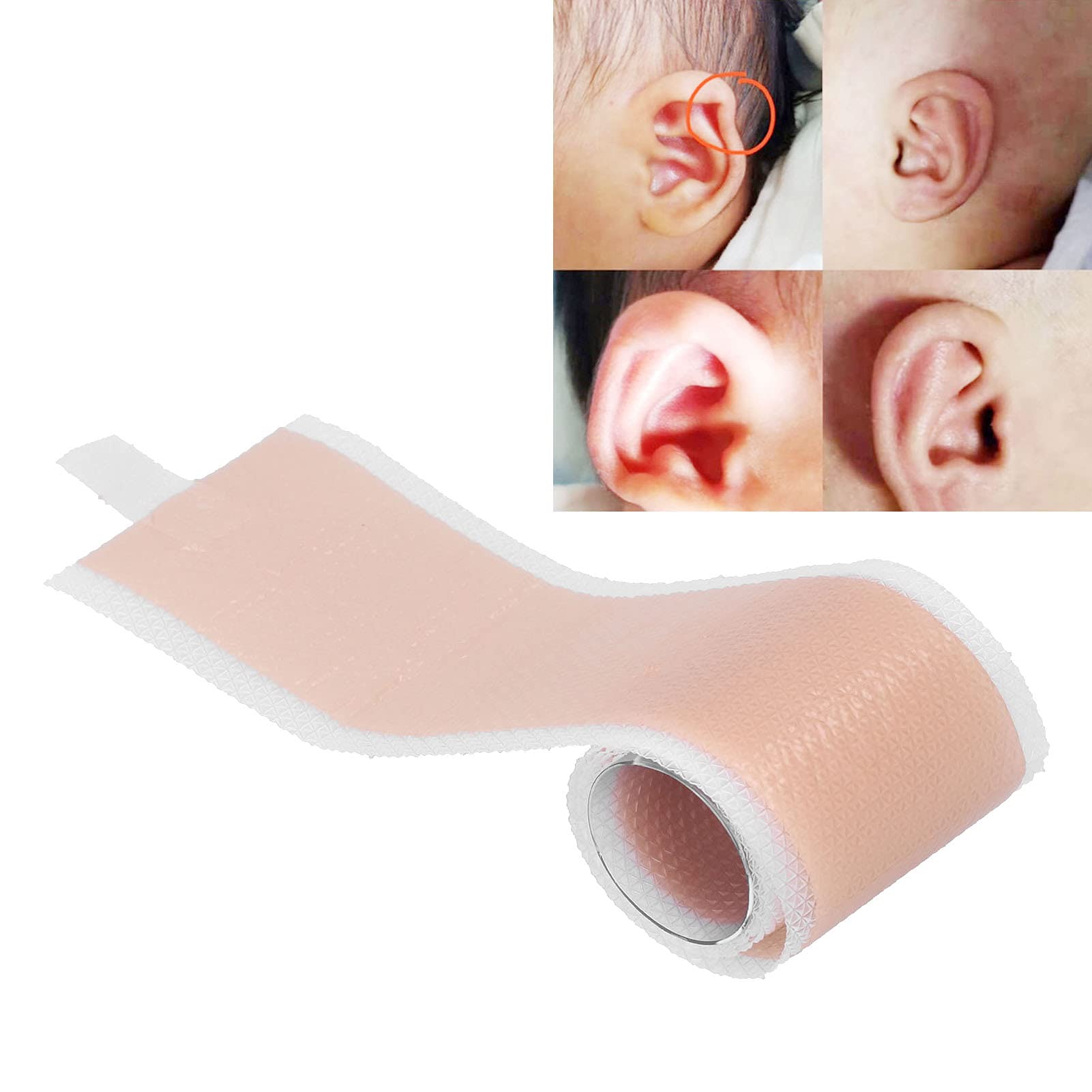 Aesthetic Corrector for Protruding Ear, Silicone Newborn Baby Ear Aesthetic Correctors, Baby Protruding Ear Patch, Skin Friendly Ear Corrector, Self Cut Ear P