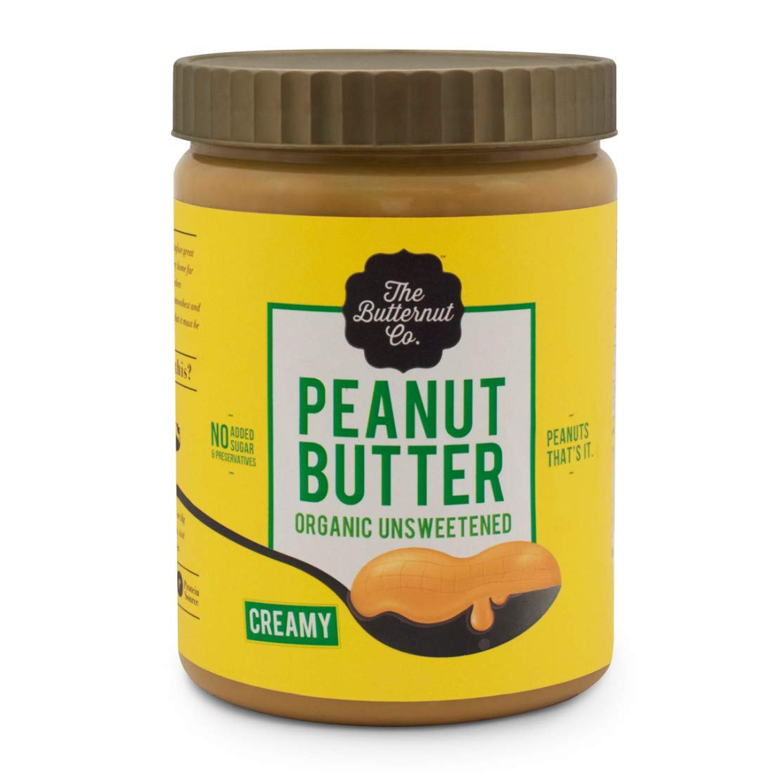 The Butternut Co. Peanut Butter Organic Unsweetened Creamy, 1 Kg Amazon.in Grocery & Gourmet Foods