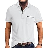 Mens Fashion Polo Shirts Cotton Classic Short