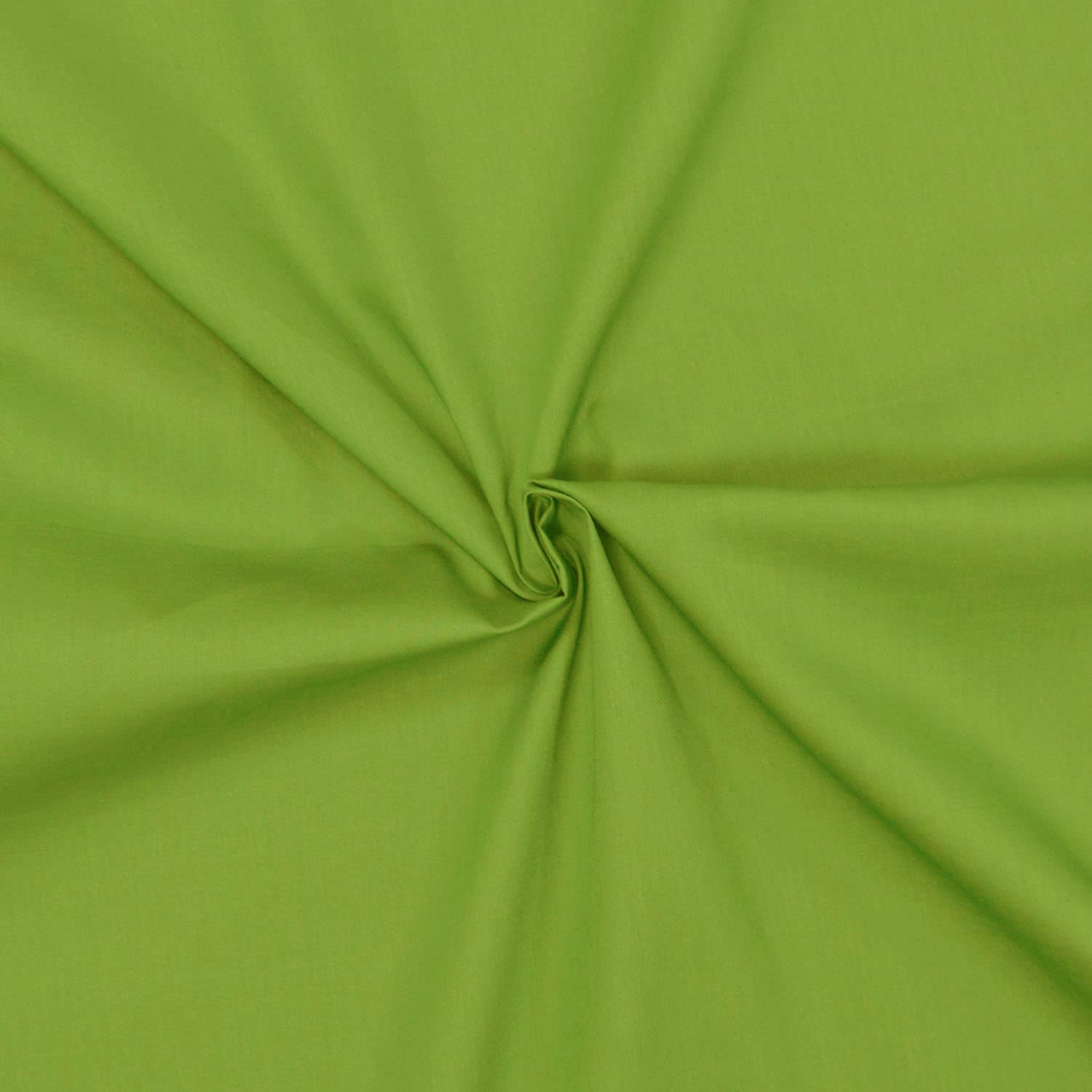 Cotton poplin Fabric - Sold by Fabric piece - Poplin Cotton Fabric Available in 11 Colours (3m x 1m46, Green) — image 1