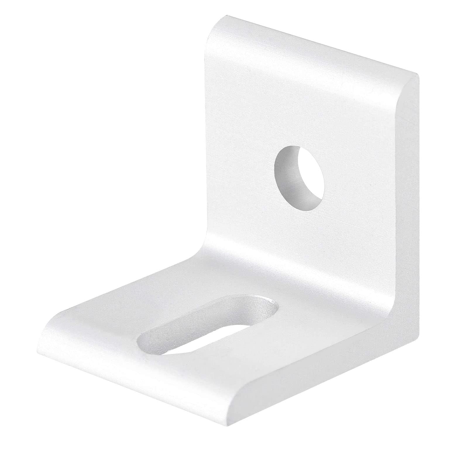 TOP-VIGOR 8Pcs Inside Corner Brace Angle Bracket 2 Holes Fastener L Shape 30mmx30mmx27mm for 3030 Series Aluminum Extrusion Profile