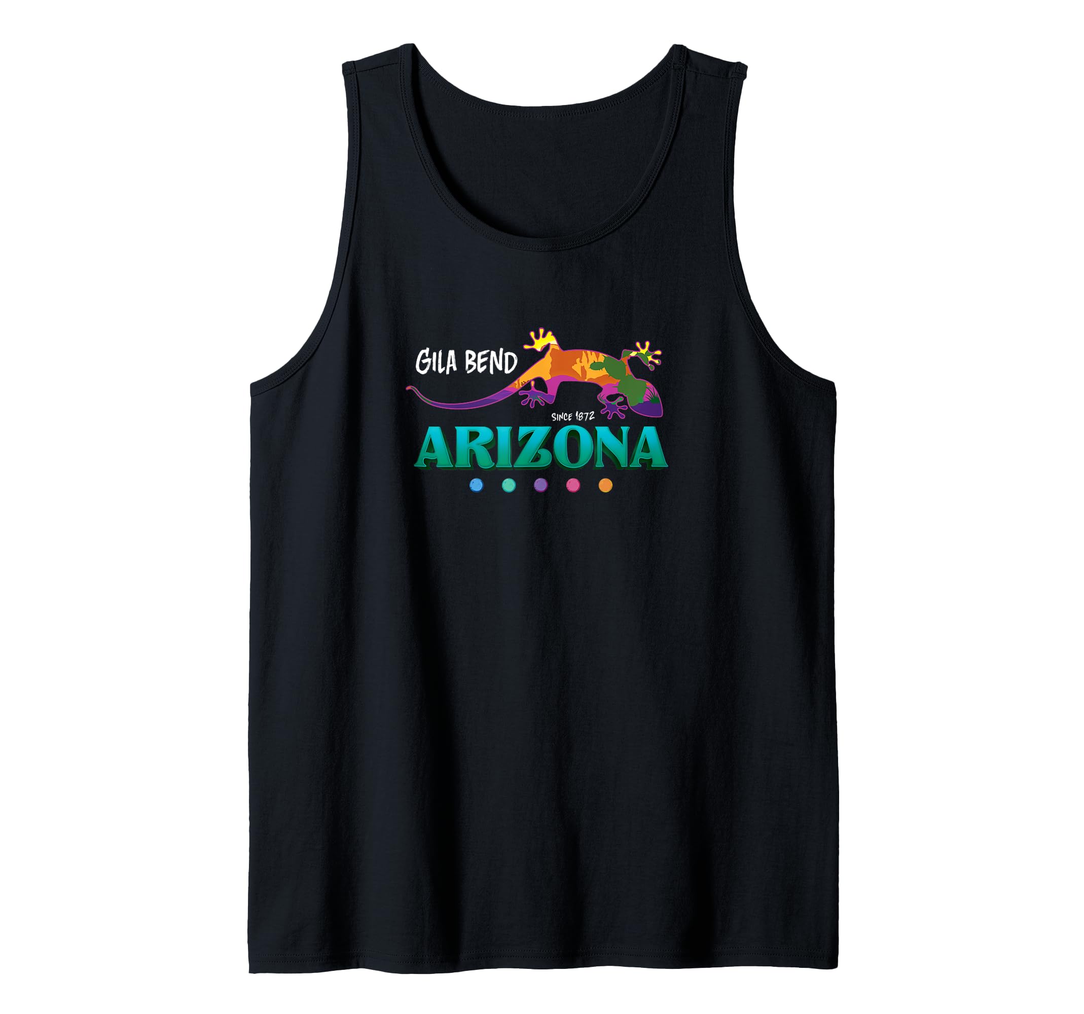 Gila Bend Arizona USA Desert Gecko Lizard Vacation Souvenir Tank Top