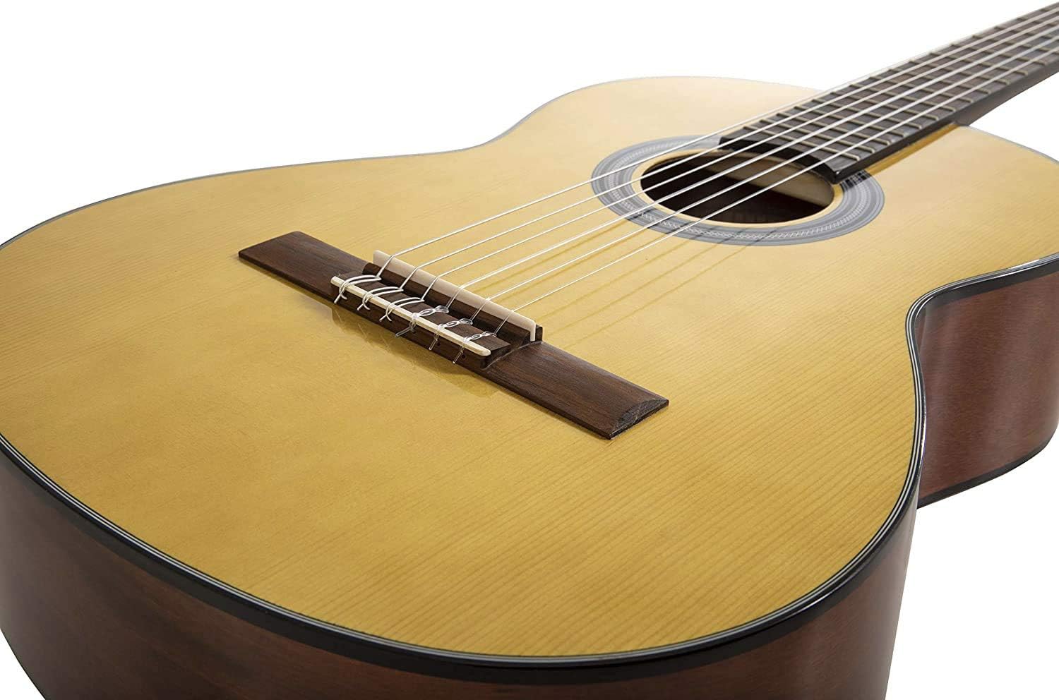 Juan Miguel Navarrez concert guitar, classical guitar, 4/4 special poppy honey - natural - natural, Nature - Image 4