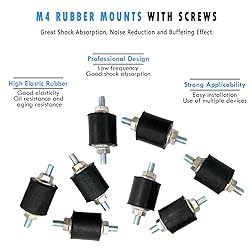 M4 Rubber Vibration Isolator Mount with Studs-Anti