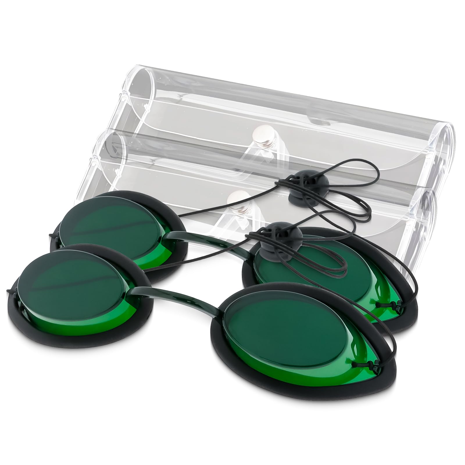 MCWlaser Laser Protection Glasses, Protective Glasses, IPL Laser Safety Glasses, for Beauty Clinic, Beauty Instrument, Eye Protection Glasses, Tanning Glasses, Eye Patch for UV Infrared LED Light