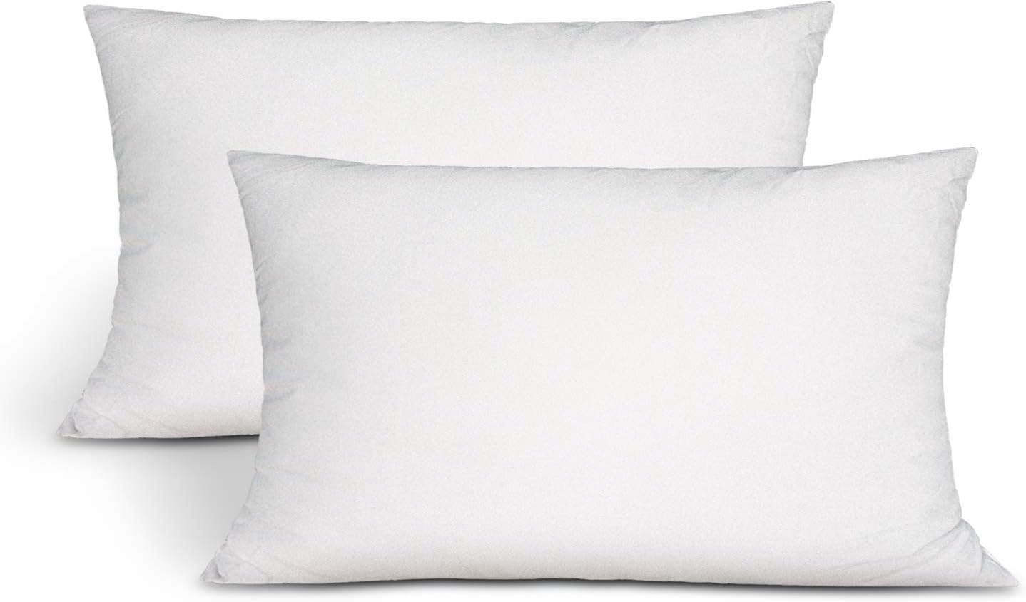Acarharry Throw Pillow Inserts, Supportive Polyester-Fill Decorative Pillows for Bed, Couch, Office. (12"X20"): Home & Kitchen