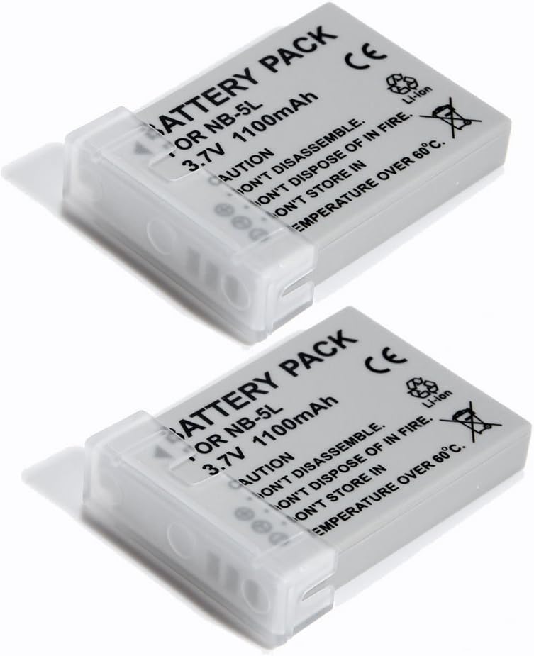 2X Battery pack for Canon NB5L IXUS 970is 950is 850is Amazon.co.uk
