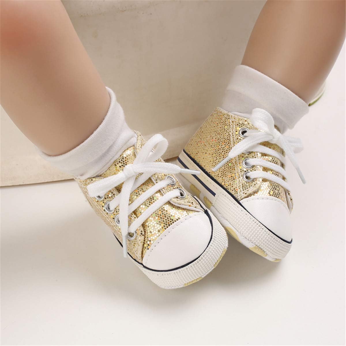  | ENERCAKE Baby Boys Girls Shoes Toddler High-Top Ankle Canvas Infant Sneakers Soft Sole Newborn First Walkers Crib Shoes | Sneakers