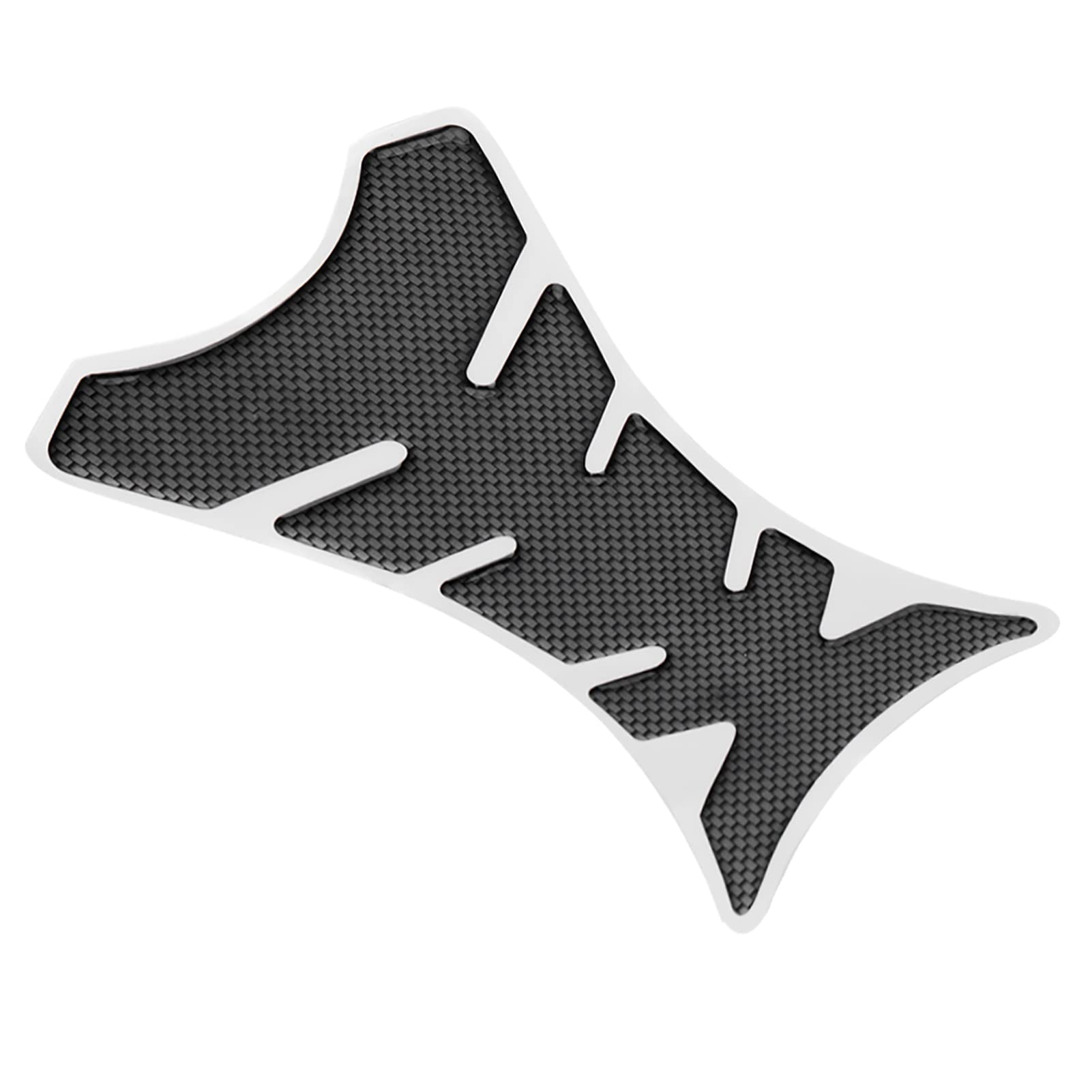 Yosoo Health Gear Carbon Fiber Motorcycle Tank Pad Protector, Fishbone Pattern, Black, Weatherproof, Outdoor Use, Decal
