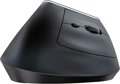 , Mouse Wireless Bluetooth, Compatto ed Ergonomico, con Doppia Connessione USB 2.4GHz, DPI Regolabili 800/1200/1600, Plug e Play, per PC e Laptop, Nero