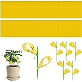 55PCS Fruit F_ly Tr_ap, Sticky Tra_ps, Fun_gus Gna_t Traps, Gna_t B_UG Plant Trap for Indoor/Outdoor Use, Anti White F_Lies M