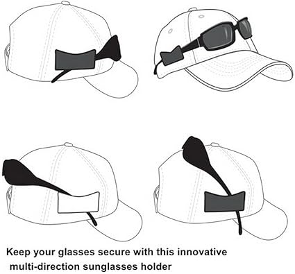 baseball cap with sunglass holder