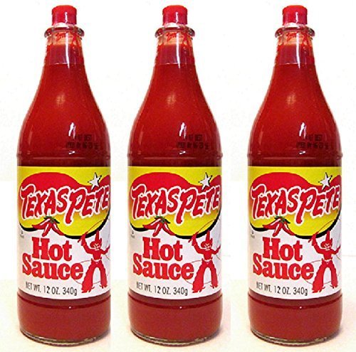Texas Pete Original Hot Sauce (Pack of 3) Large 12 oz Bottles by Texas Pete