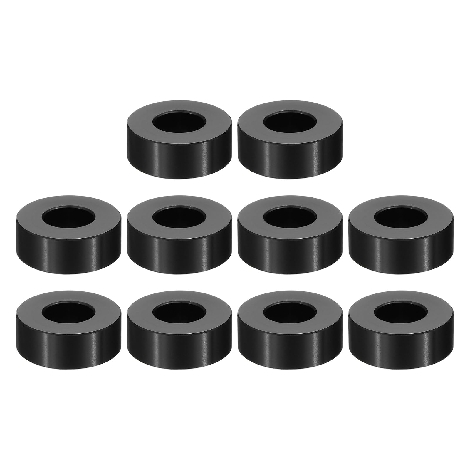 PATIKIL M12 Aluminum Spacers, 10 Pcs Metal Spacer Aluminum M12 x 1" OD x 1/4" L Aluminum Spacer Screw Standoff Round for 1/2" or M12 Screw Bolts