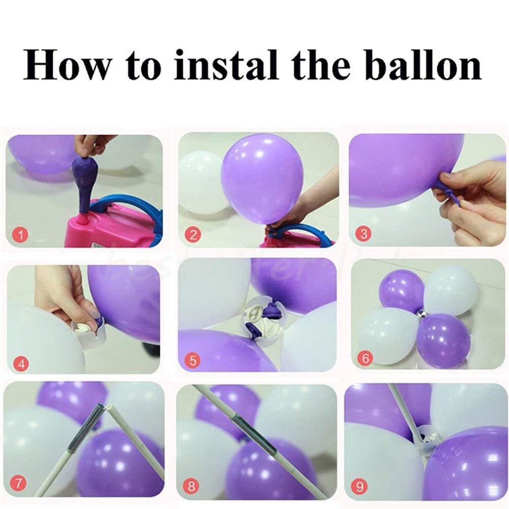 Amon Tech Balloon Arch Kit Plastic Balloon Column Stands with Bases