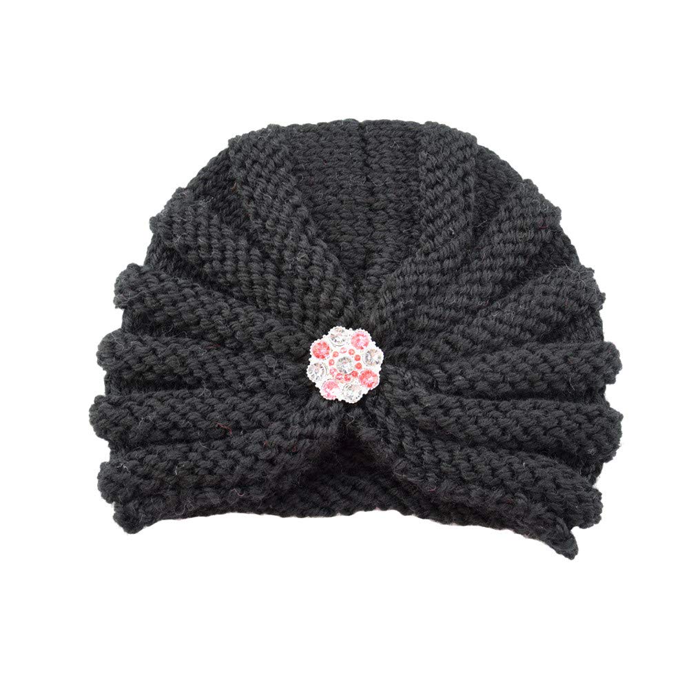 Bonnet Bebe Jaune Mamum Enfants Bebe Filles Tricot Chapeau Bonnet Turban Tete Wrap Cap Bouchon De Pile Vetements Bebe