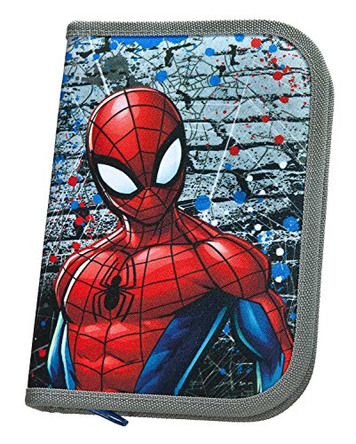 Scooli SPLO0443 Ja Stabilo Brand Filled School Pencil Case - Marvel Spiderman