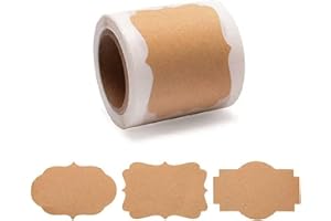 YUUIKLLE 150 Pcs 2" x 3" Present Tags Name Labels Sticker Self-Adhesive Customize Holiday Present Stickers Labels for Jars, Present, Name Tags, Mason Jars Stickers