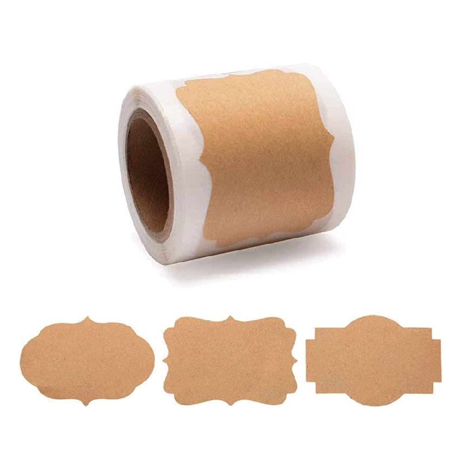 Photo 1 of 150 Pcs 2" x 3" Present Tags Name Labels Sticker Self-Adhesive Customize Holiday Present Stickers Labels for Jars, Present, Name Tags, Mason Jars Stickers