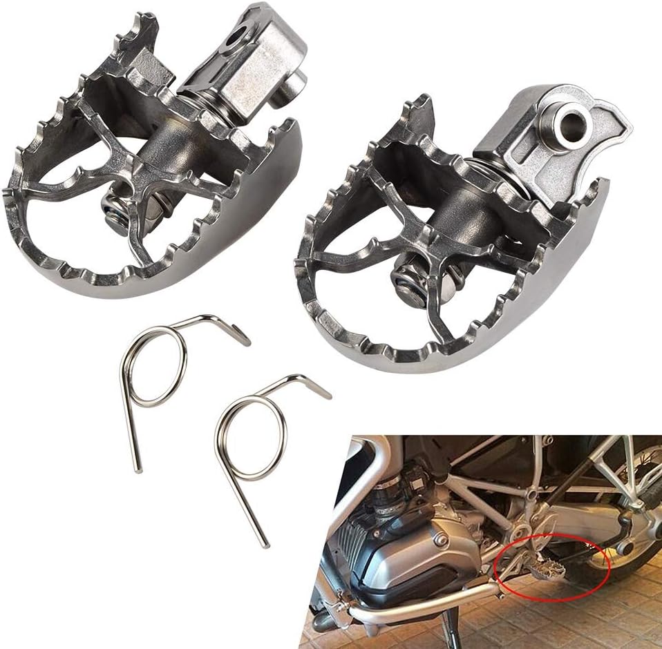 WATERMELON Front Footpegs Foot Rest Peg For BMW F650GS G650GS 2000-2012 F700GS F800GS 2008-2012 R1150GS ADV 00-05 R1200GS ADV 13-14