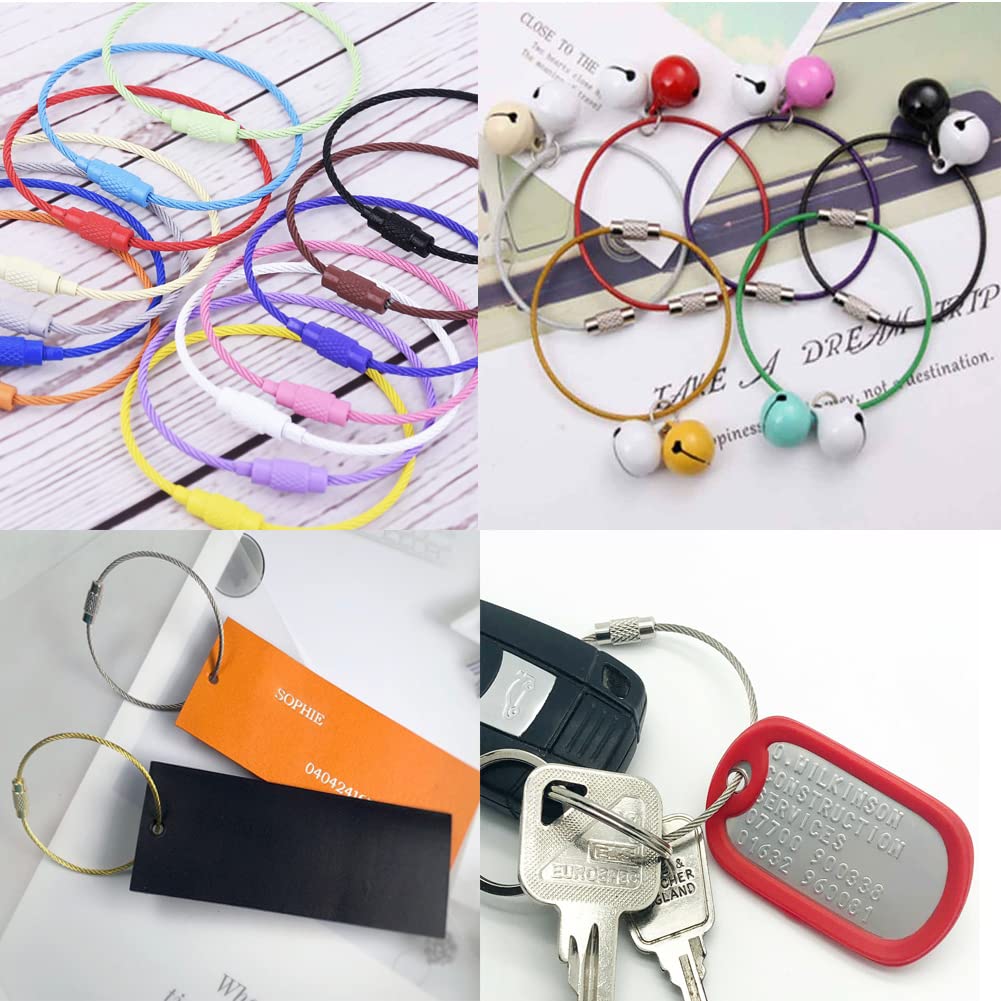 12 Pack Metal Luggage Tag Loops Holder Women 6