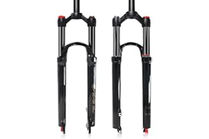ZTZ Mountain Bike Fork,26 27.5 29 inch MTB Suspension Air Fork ，Rebound Adjust，Travel 120mm,QR 9mm，1-1/8 Straight Tube, Ultralight Mountain Bike Front Fork for XC/AM Bike