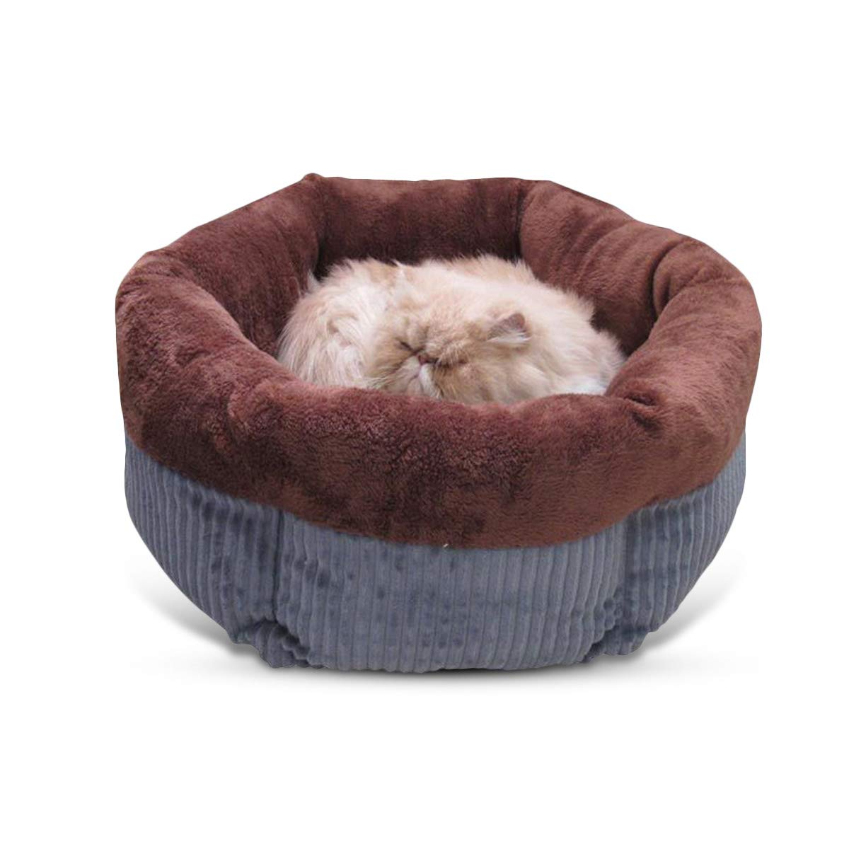 PETCUTE Cat Bed Dog beds Round Plush Bed for small dog puppy cats Cozy Pet Bed dog kennel
